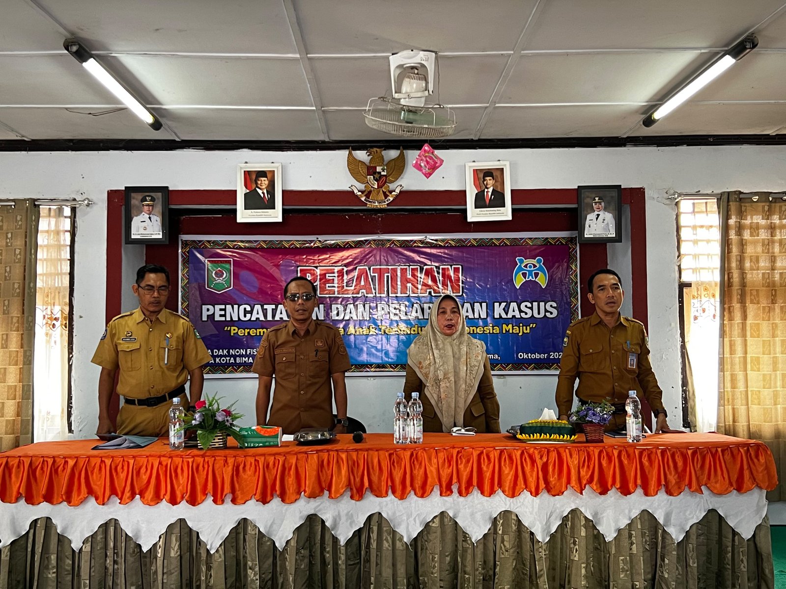 Pemkot Bima Gelar Pelatihan Pencatatan dan Pelaporan Kasus Perempuan dan Anak
