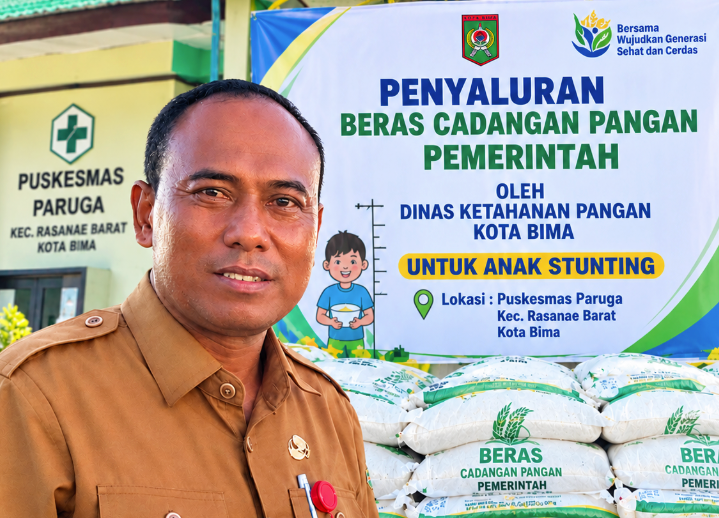 Pemkot Bima Salurkan 3 Ton Beras untuk 300 Anak Berisiko Stunting