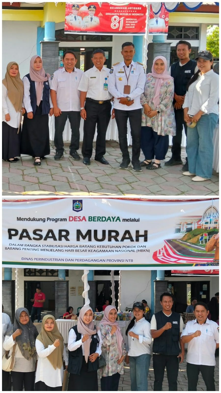 Pasar Murah Jatibaru Barat, Pemkot Bima Dukung Stabilitas Harga Sembako